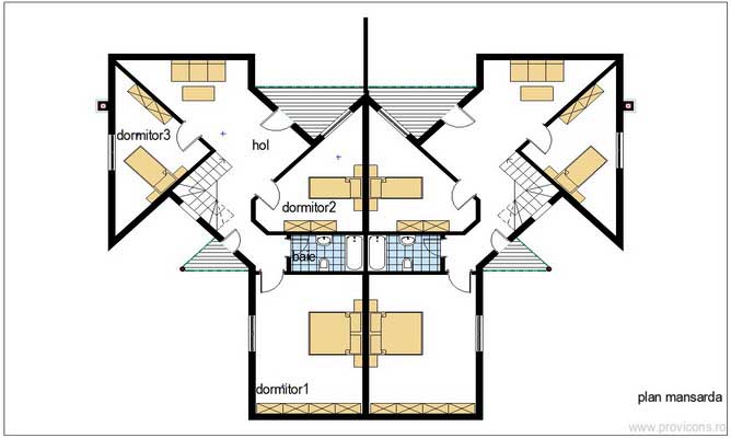 Plan-mansarda-casa-duplex-din-lemn-mario