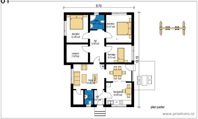 Plan-parter-casa-ieftina-otopeni-kendra