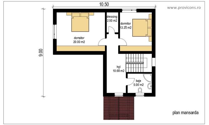 Plan-mansarda-proiect-casa-mica-iasi-pinul4