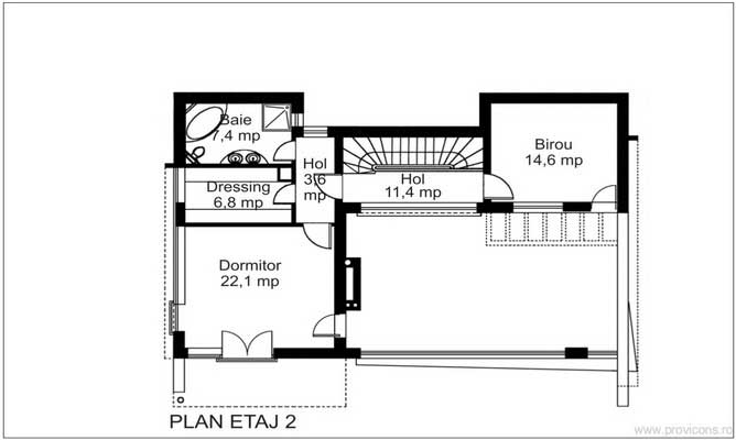 Plan-etaj2-arhitectura-casa-moderna-domnescu