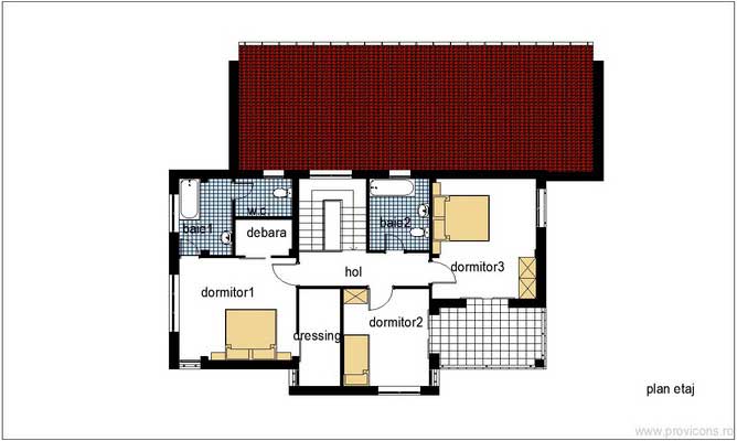 Plan-etaj-arhitectura-casa-moderna-ruginoasa