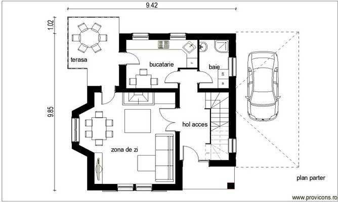 Plan-parter-arhitectura-casa-moderna-tinca