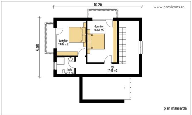 Plan-mansarda-casa-moderna-otopeni-bonita5