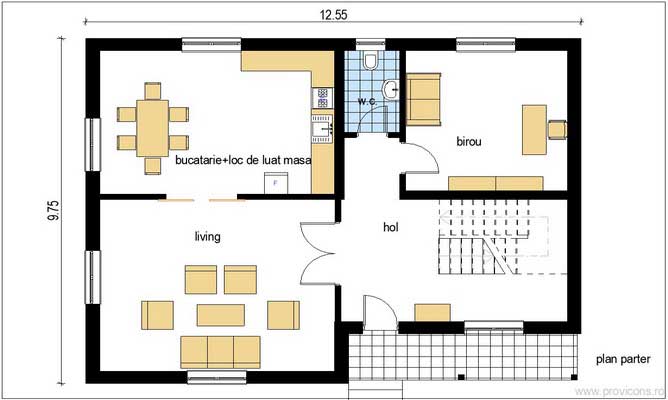 Plan-parter-model-de-casa-moderna-sandu