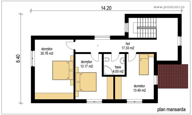 Plan-mansarda-proiect-casa-constanta-barna5