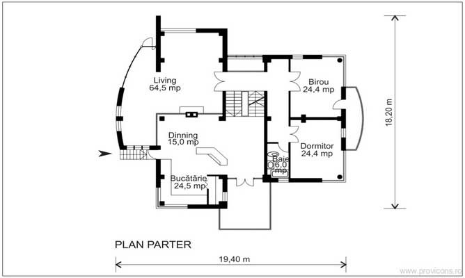 Plan-parter-proiect-casa-vila-moderna-karla