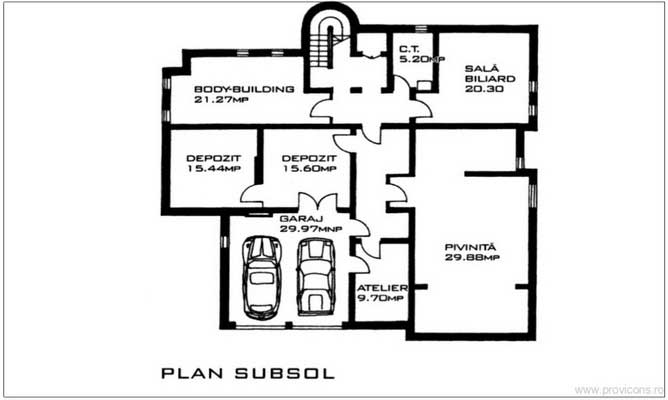 Plan-subsol-proiect-casa-vila-moderna-lazar