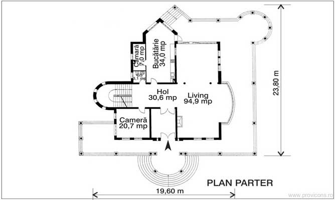 Plan-parter-proiect-casa-vila-moderna-lena