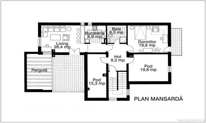 Plan-mansarda-proiect-casa-vila-moderna-leo