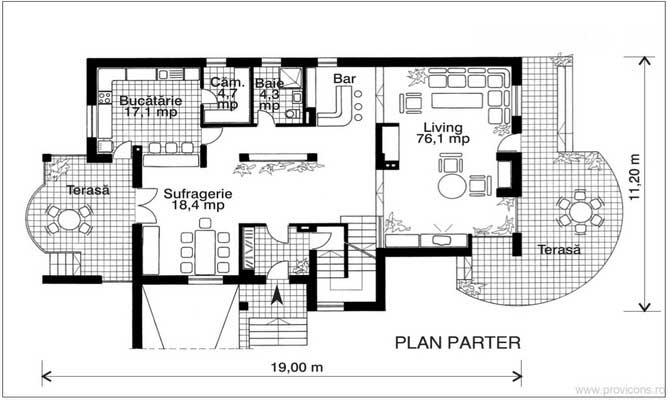 Plan-parter-proiect-casa-vila-moderna-leo