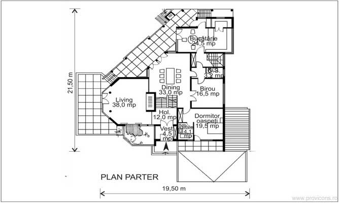 Plan-parter-proiect-casa-vila-moderna-lidia