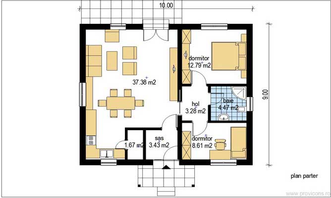 Plan-parter-casa-din-caramida-sorin