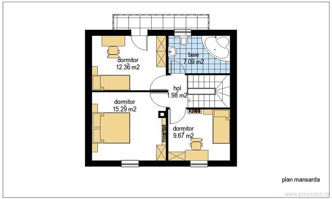 Plan-mansarda-casa-din-caramida-tania