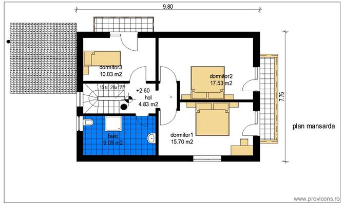 Plan-mansarda-proiect-casa-cu-mansarda-cu-3-dormitoare-gherasim