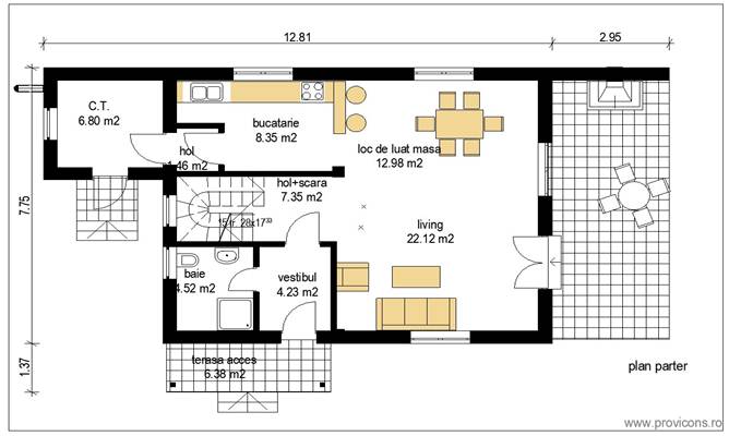 Plan-parter-proiect-casa-cu-mansarda-cu-3-dormitoare-gherasim