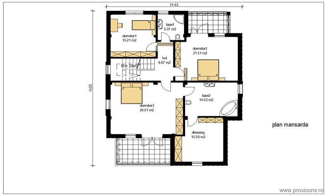 Plan-mansarda-proiect-casa-cu-mansarda-cu-3-dormitoare-natasa1